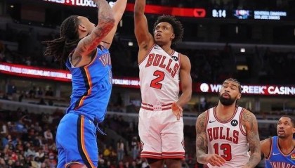 MK体育官方入口-塞克斯顿20分1板2助 NBA公牛108-116不敌雷霆
